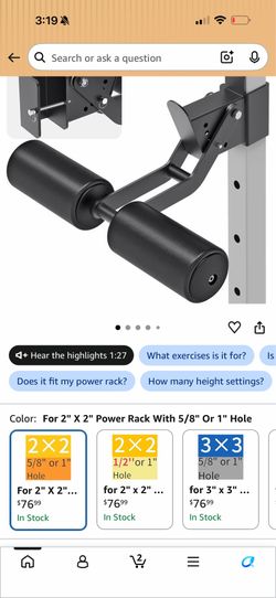 Brand new Nordic curl attachment for 2x2 rack
