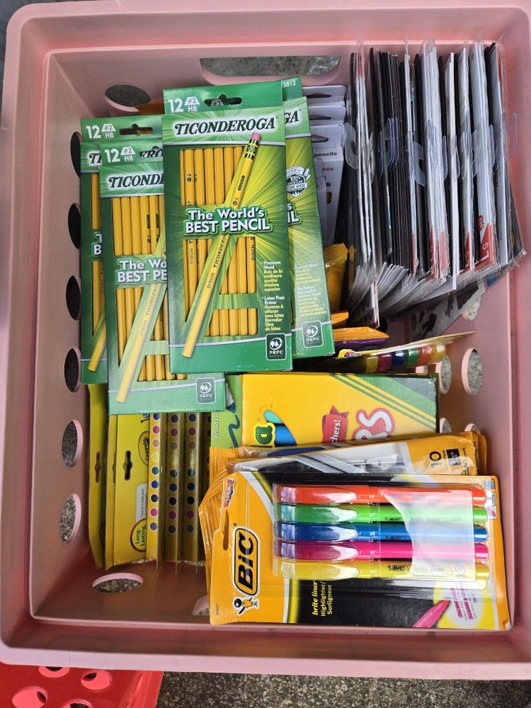 Massive Lot Of Brand New School Supplies