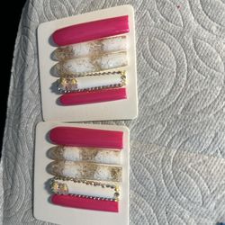 Acrylic Press On Nails With Hello Kitty