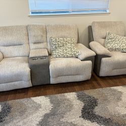 3-Piece Power Reclining Living Room Set