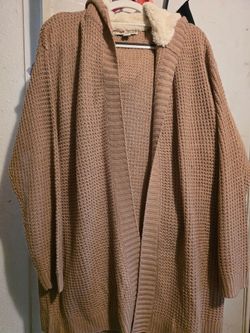 Love & Change Knit Cardigan with Sherpa Collar