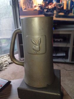 1970s  vintage playboy beer mug
