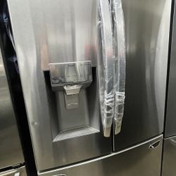 Lg Bottom Freezer Stainless Steel Like New Refrigerator 