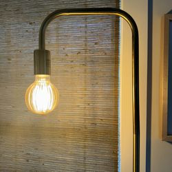 70 “ Matte Brass Arched Floor Lamp