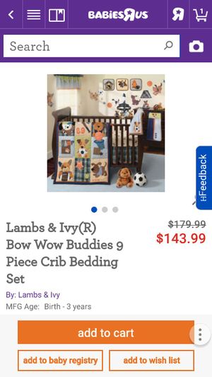 Lambs Ivy Bow Wow Buddies 9 Piece Crib Bedding Set And 4 Piece