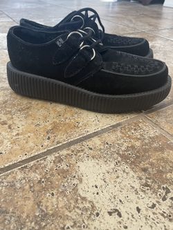 Black Suede D-Ring Sneaker