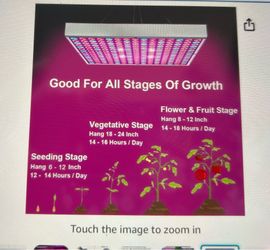 Two, new LED Grow Light 225 LEDs Plant Lights Red Blue White Panel Growing Lamp
