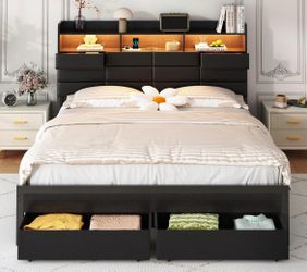NEW!!! Full Size Bed Frame With Mattress