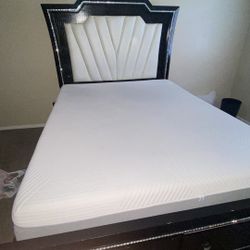 Queen Bed Frame + Mattress