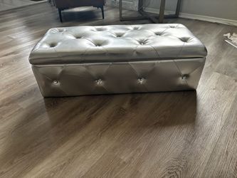 Silver Ottoman