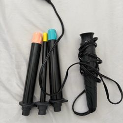 curling iron with varying wand sizes