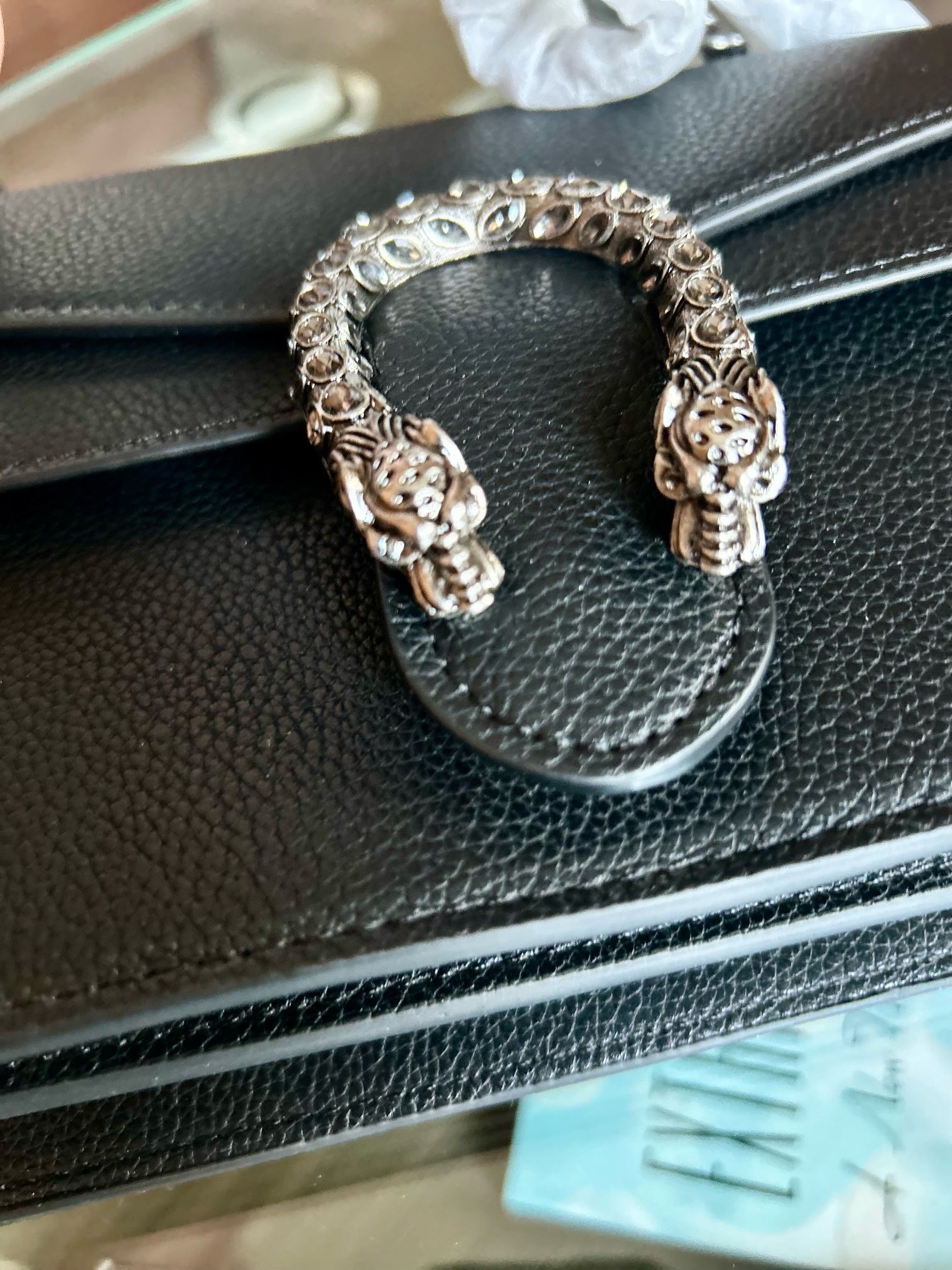 Gucci Dionysus Mini Chain Bag - Black