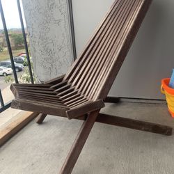 Folding Wood Chair Elina Tamarack