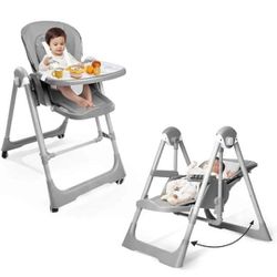 new baby high chair and swing 2 in 1 $90
silla alta para comer y mecedor 2 en 1 nuevo $90