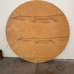 Free 5’ Diameter Plywood Tabletop.