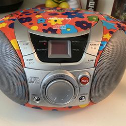 Memorex MP3112-20 HIP HUES CD AM FM Radio Boombox TESTED! Cd player and radio both work- Rare