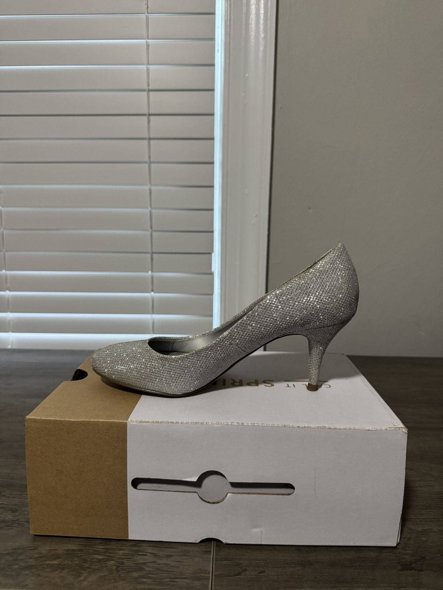 Silver Sparkly Heels 