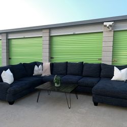 Navy Blue Sectional Couch With Delivery 