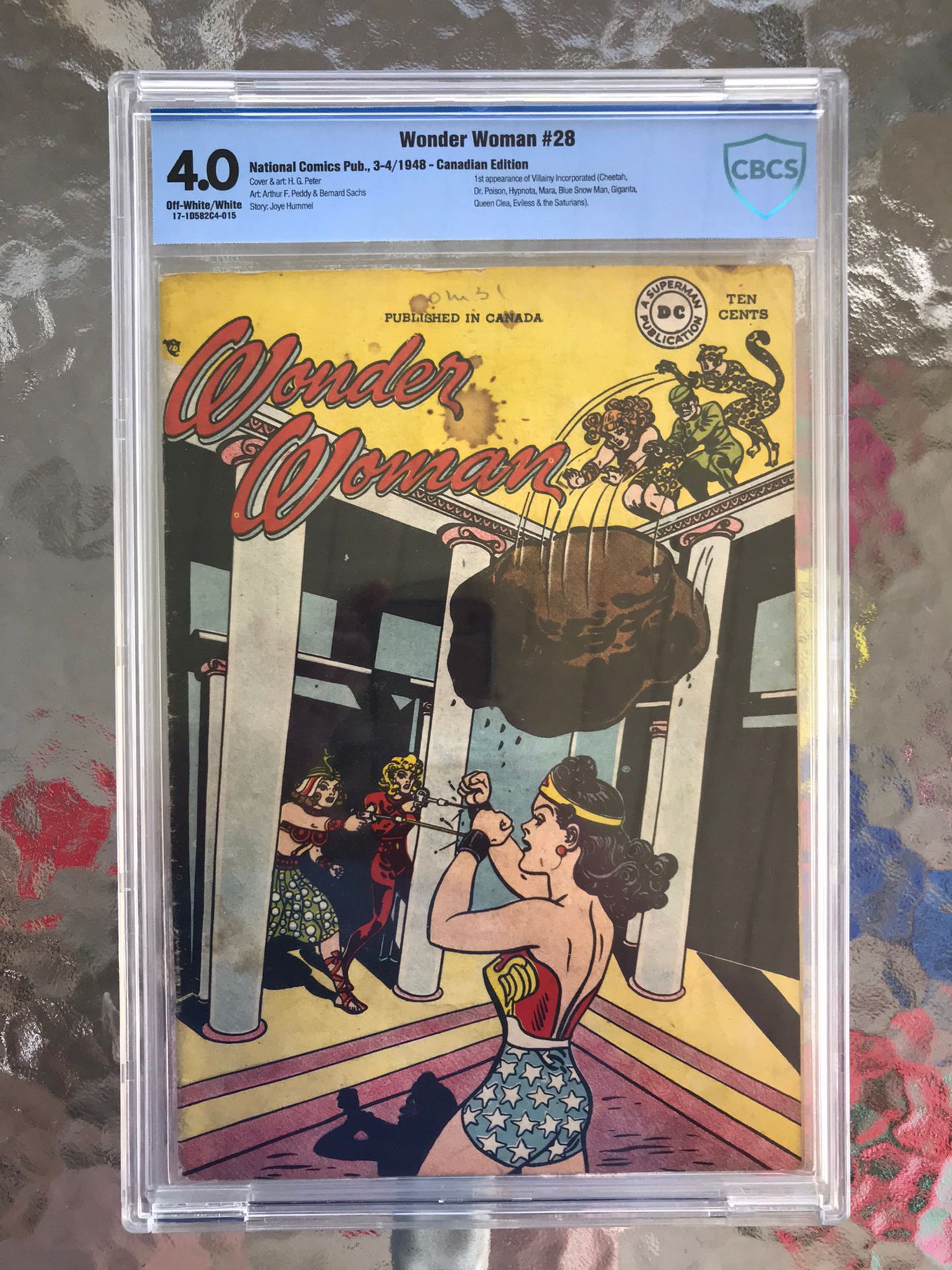 Wonder Woman #28 (1948) CBCS 4.0 — O/w to White; Canadian Edition; Like CGC
