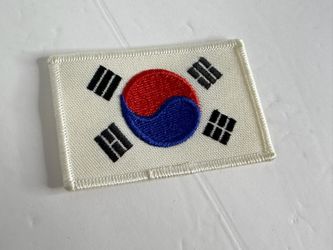 South Korea Flag Embroidered Patch Taegeukgi Korean Flag Sew On Vintage Style