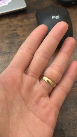 14k gold wedding band SOLID