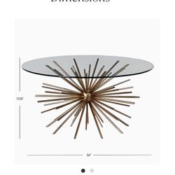 West Elm Starburst Coffee Table