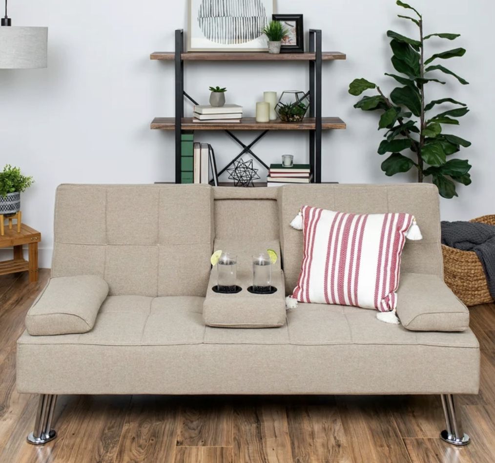 LARGE FUTON BEIGE BRAND NEW