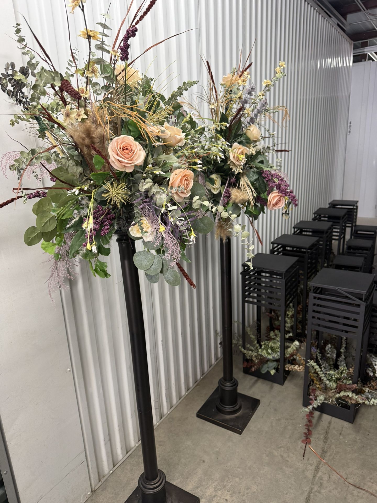 Two Wedding Topiary Arrangements