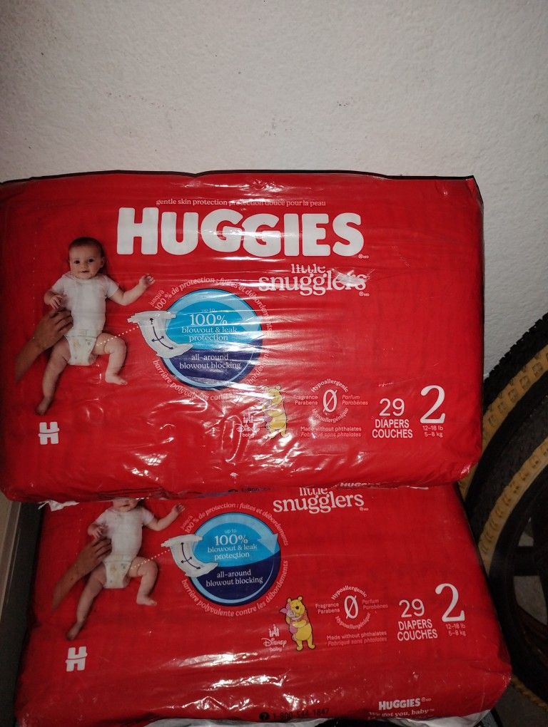 HUGGIES PAMPERS (SIZE 2) *29 COUNT*