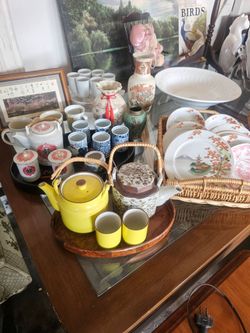 Asian Home Decor, Drinkware, Teasets, and Plates