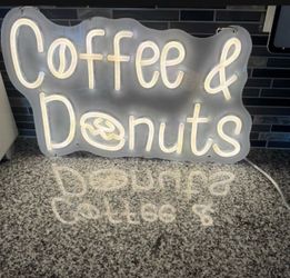 Coffee & Donuts Neon Sign 15x10