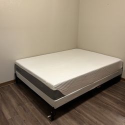 Queen Mattress, Box spring, And Frame- Brand New