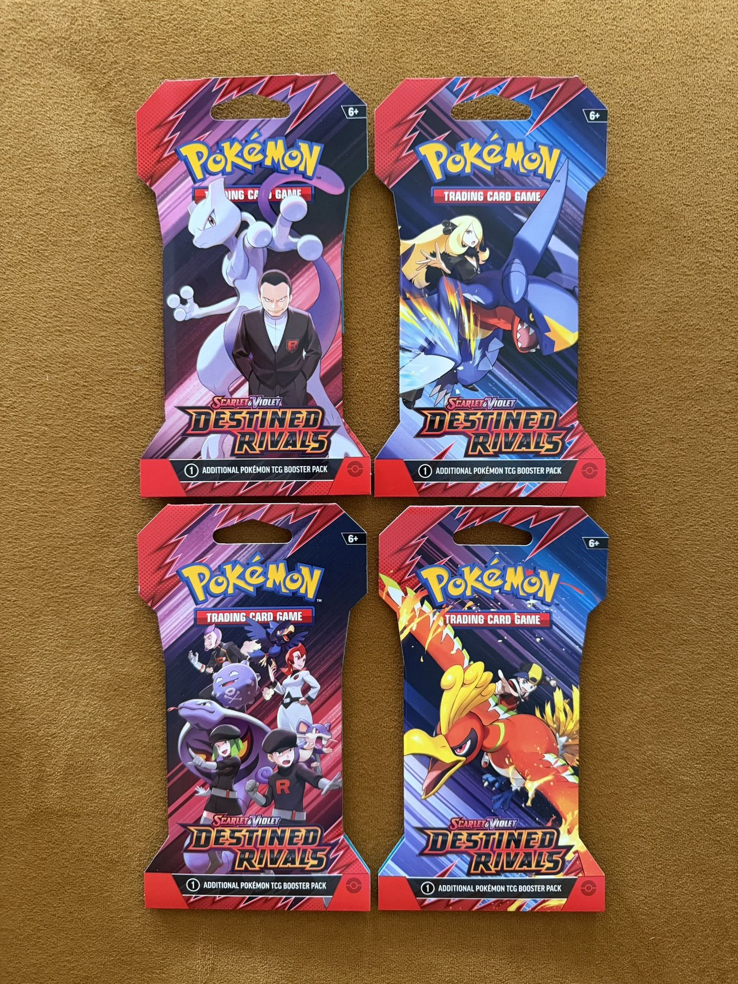 Destined Rivals - 4 Booster Pack Full Art Set