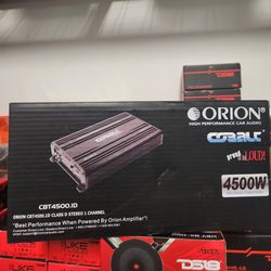 New!! Orion COBALT 4500w 1ch Amplifier 