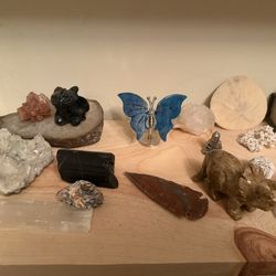 Assortment Of Crystals, Fossils & Rocks