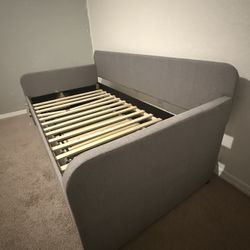 Grey Twin Daybed with Trundle Bed
