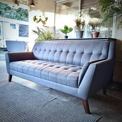 Dark Gray Mid-Century Modern Sofa