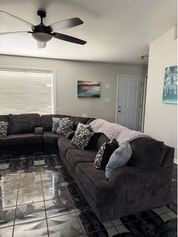 Oversized 6 seat Grey Sectional