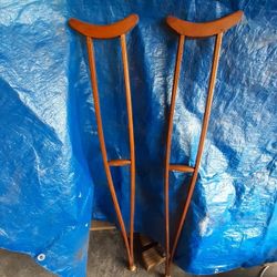 Wooden Crutches 