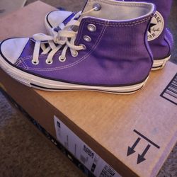 Converse, Chuck Taylor Allstar, Purple, Size 4.5Y