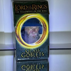NEW Lord of the Rings Light Up Gandalf Wizard Fellowship Glass Goblet
