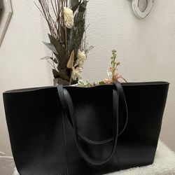 Black Macys Shoulder Tote Bag 