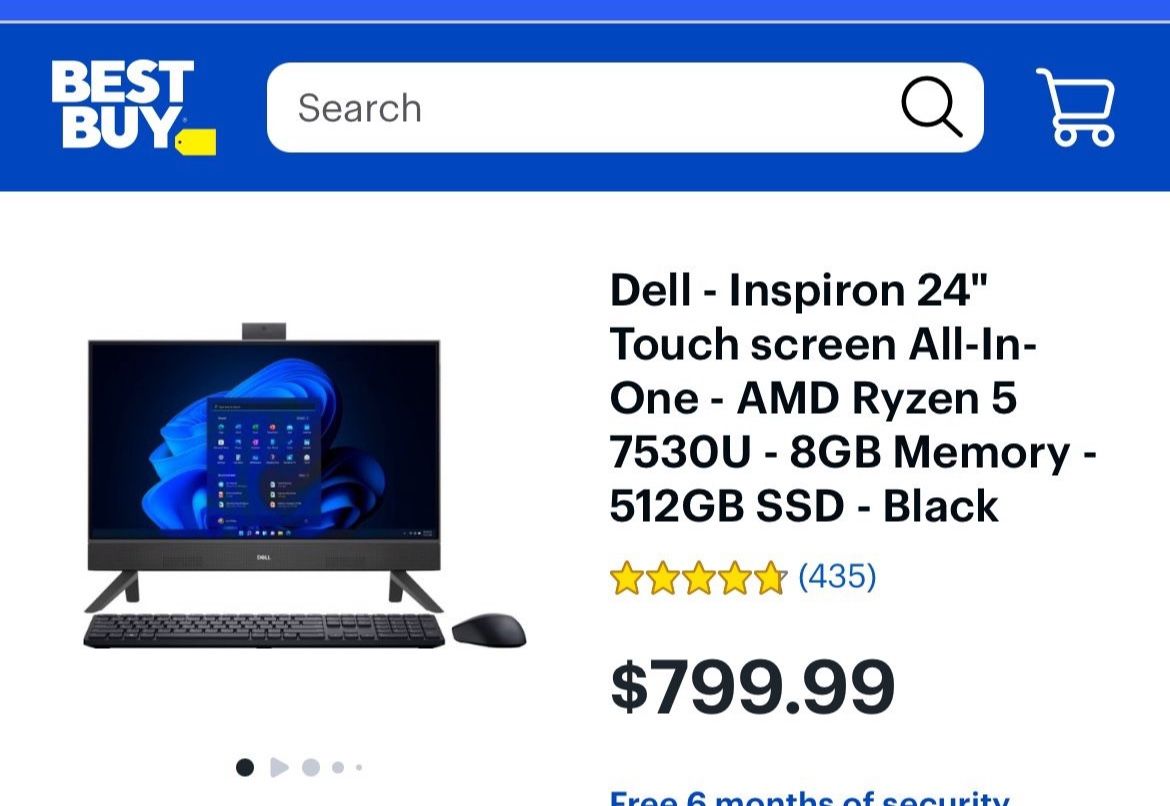 Dell touch Screen Computer