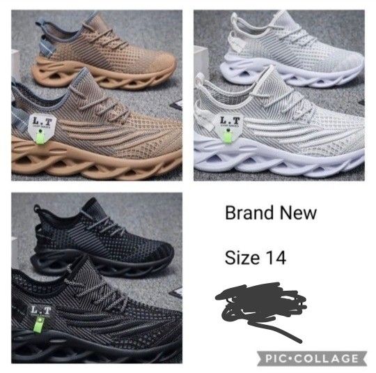 LT Light Breathable Flexible Sneakers (Size: 14) For Sale ($10 Each)