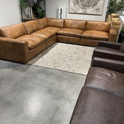 Leather Sectional 