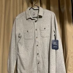 $9 NEED GONE George Men's Long Sleeve Over Shirt SMALL