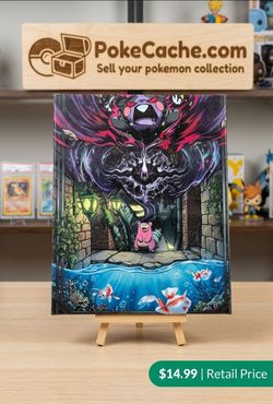 Pokemon 8x10 Pitch Black Canvas Art