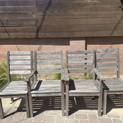 Chairs And Bench Set