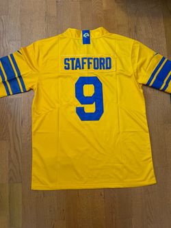 Yellow Los Angeles rams Stafford jersey
