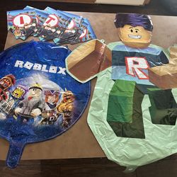 Roblox Birthday Balloon and Banner